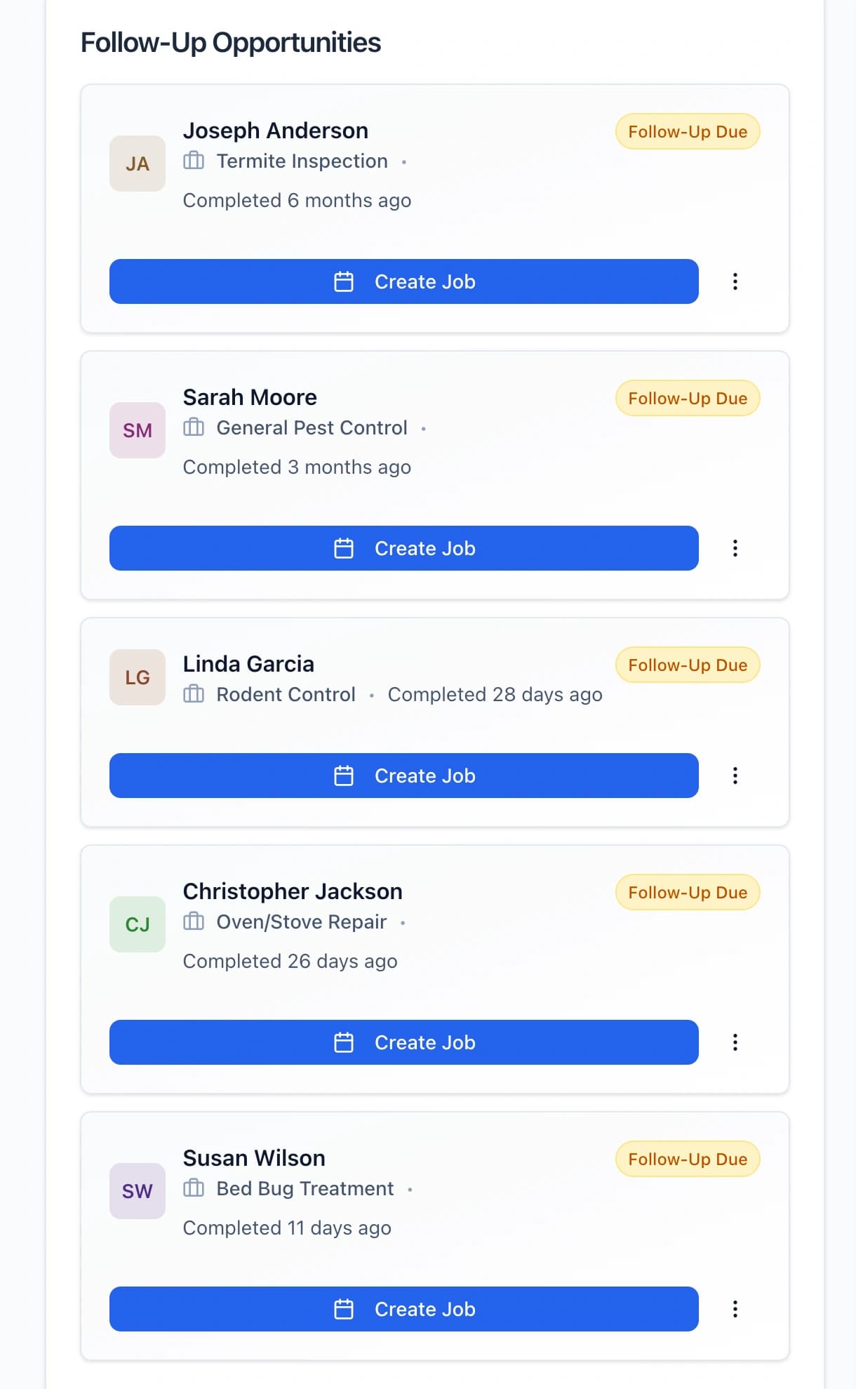 Follow-Up Automation - Crewdex CRM